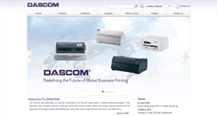 Desktop Screenshot of dascom.co.uk